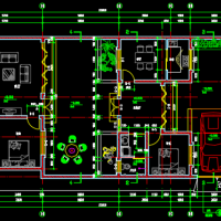 北京小型四合院建筑设计施工图