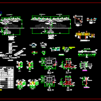 单双停车位光伏车棚结构设计图（共1张）