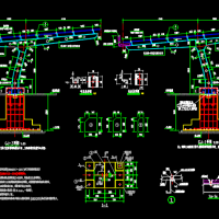 光伏车棚结构设计CAD施工图