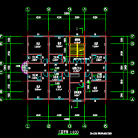 五层框架结构出租房建筑设计图纸