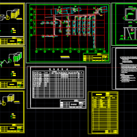 某车间除尘设备管道布置CAD图