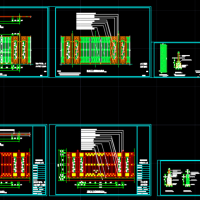 住宅小区两种铁艺围墙CAD图
