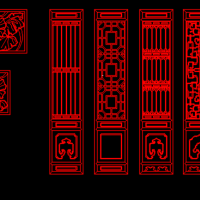 古建门窗CAD图