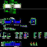 万科翡翠滨江围墙设计CAD图（围墙干挂石材）