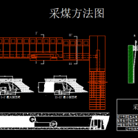 辽宁科技学院煤矿开采技术专业采煤方法图及开拓平面图