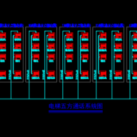 电梯五方通话系统图