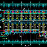 河南邓州市某学校1#框架结构宿舍楼建结水电暖全套图(6550.53)